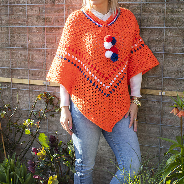 Koningsdag Poncho Haakpakket (4)