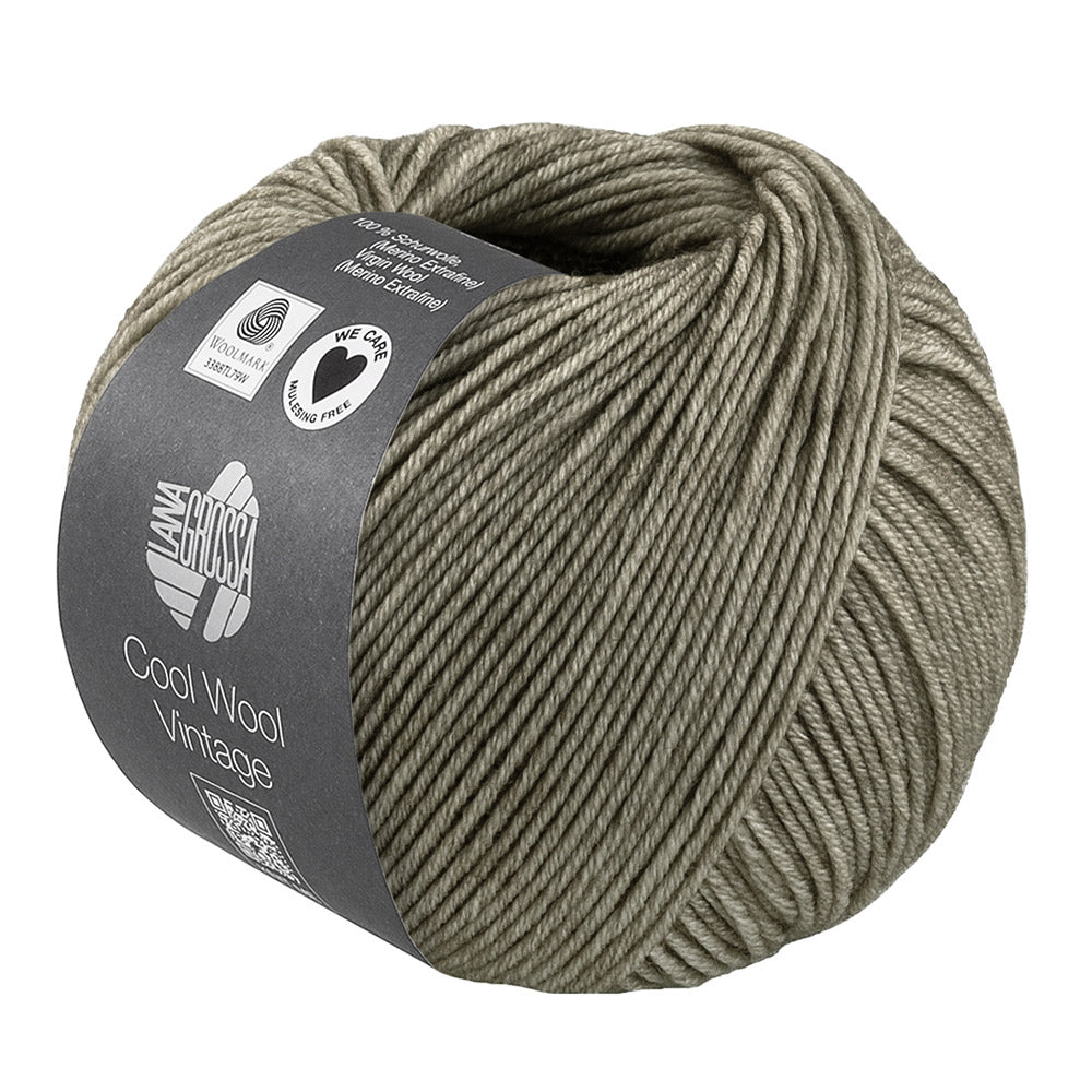 Lana Grossa Cool Wool Vintage 7395 Cementgrijs