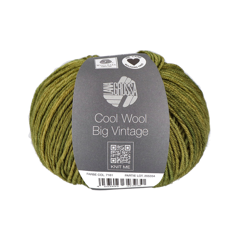 Lana Grossa Cool Wool Vintage Big 7161 Olijf