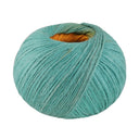 Lana Grossa Cotonella 014 Grijsgroen/bruin/goud/zonneglansgeel/pastelblauw/perzik/groenbeige/turkoois