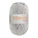 Lana Grossa Meilenweit 100 Merino Extrafine Mountain 7601 Blauw/Lila/Mint/Licht-/Donkergrijs gestreept