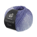 Lana Grossa Woolycell Duo 6005 Marine/Grijs/Lichtblauw