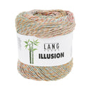 Lang Yarns Illusion 0011 Zalm/Oranje/Aqua/Gebroken Wit