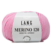 Lang Yarns Merino 120 0009 Roze