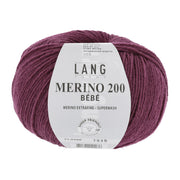 Lang Yarns Merino 200 Bebe 0366 Bosbes