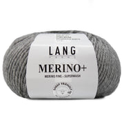 Lang Yarns Merino+ 0224 Grijs Melange