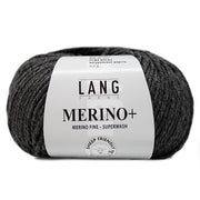 Lang Yarns Merino+ 0270 Donkergrijs Gemêleerd
