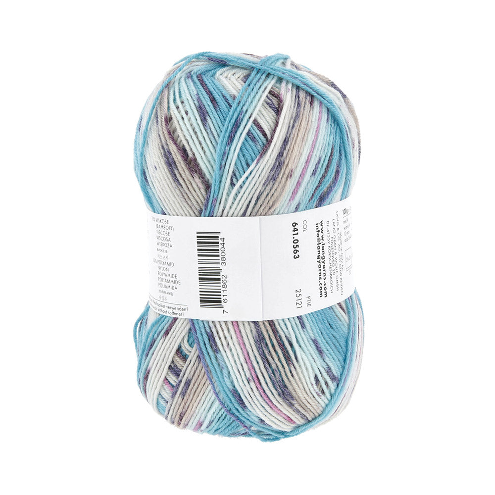 Langyarnssupersoxxbamboocolor ply print — gemaakt met Lang Yarns Super Soxx Bamboo Color 4-Fach (2)