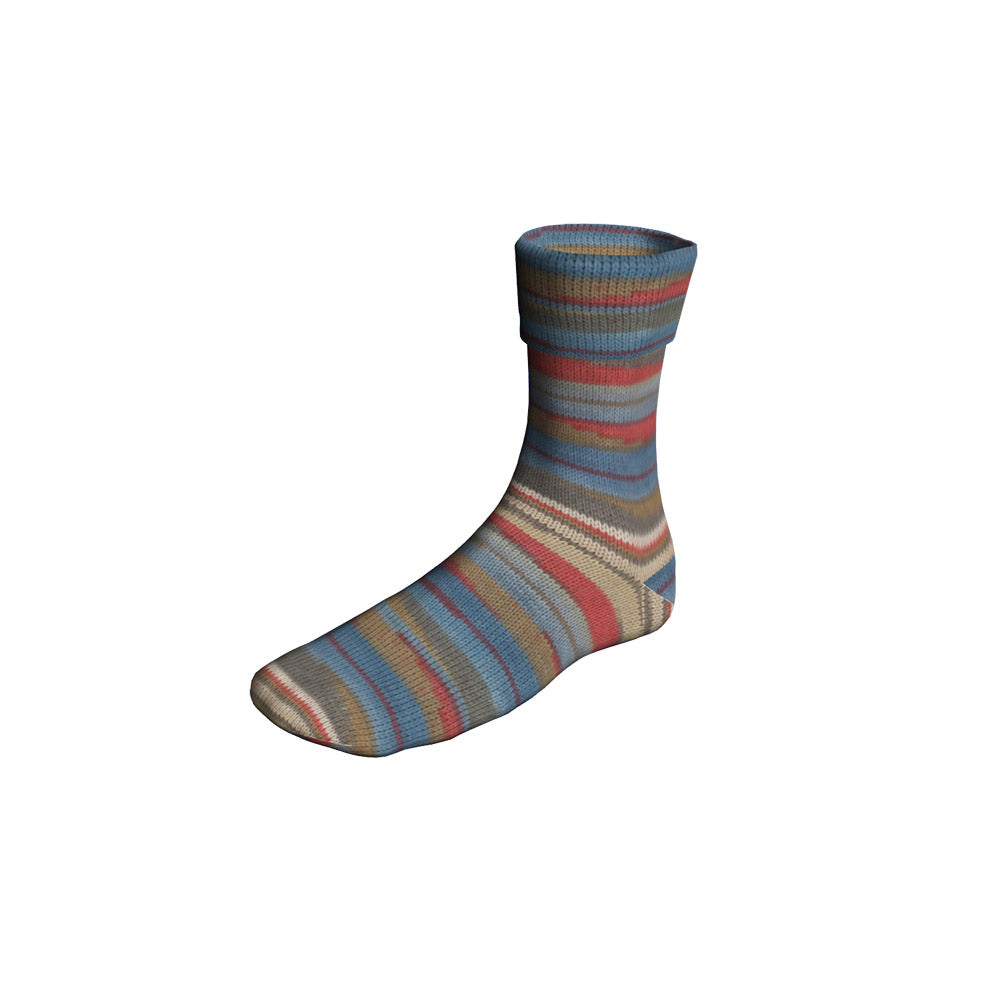 Langyarnssupersoxxcolor plycprint — gemaakt met Lang Yarns Super Soxx Color 4-Fach
