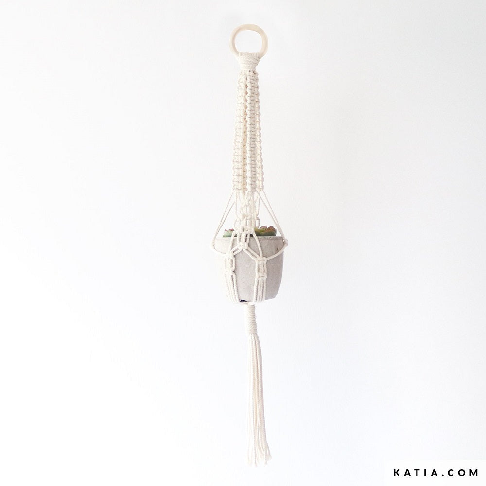 Macramé Patroon Katia Plantenhanger