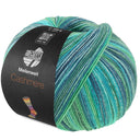 Lana Grossa Meilenweit 100 Cashmere Inverno 123 Jade/Turquoise/Petrolblauw/-groen/Jeans/Grijsblauw/-groen