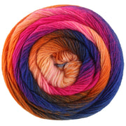Garenbol Lana Grossa Meilenweit 100 Color Mix Multi 8022 in Inktblauw, Blauwviolet, Fuchsia, Roze, Zalm, Roest, Grijsgroen, Donkerbruin - Lana Grossa Meilenweit 100 Color Mix Multi 8022 Inktblauw/Blauwviolet/Fuchsia/Roze/Zalm/Roest/Grijsgroen/Donkerbruin