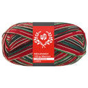 Lana Grossa Meilenweit 100 Merino Christmas Lurex 6811 Wit/Donkergroen/Donkerbruin/Oranje/Donkerrood/Lichtgroen