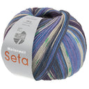 Lana Grossa Meilenweit 100 Seta Giappone 3385 Blauwviolet/Wit/Hemelsblauw/Grijs/Blauwlila/Groen