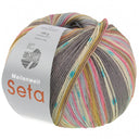 Lana Grossa Meilenweit 100 Seta Giappone 3388 Grijs/Ecru/Turquoise/Pistache/Pastelblauw/Taupe/Kruidnagelroze