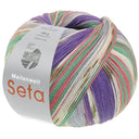 Lana Grossa Meilenweit 100 Seta Giappone 3389 Blauwviolet/Wit/Olijf/Lichtblauw/Jade/Oudroze/Lichtgrijs