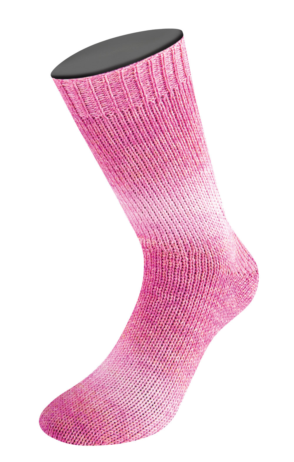 Lana Grossa Meilenweit 6-Fach 150 Duo 9722 Roze/Roze - gebreide sok