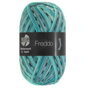 Lana Grossa Meilenweit 6-Fach 150 Freddo 9739 Mintturquoise/Lichtgrijs/Turquoise/Witgroen/Turquoiseblauw/Donkergrijs/Wit