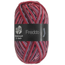 Lana Grossa Meilenweit 6-Fach 150 Freddo 9740 Donkergrijs/Wit/Bordeaux/Rood/Grijsroze/Mauve