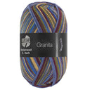 Lana Grossa Meilenweit 6-Fach 150 Granita 9732 Blauw/Donkerolijf/Chocoladebruin/Jeansblauw/Vlasgeel/Donkergrijs