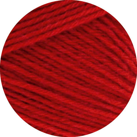 Lana Grossa Meilenweit 6-Fach 150 Unito 8966 Rood - detail van het garen
