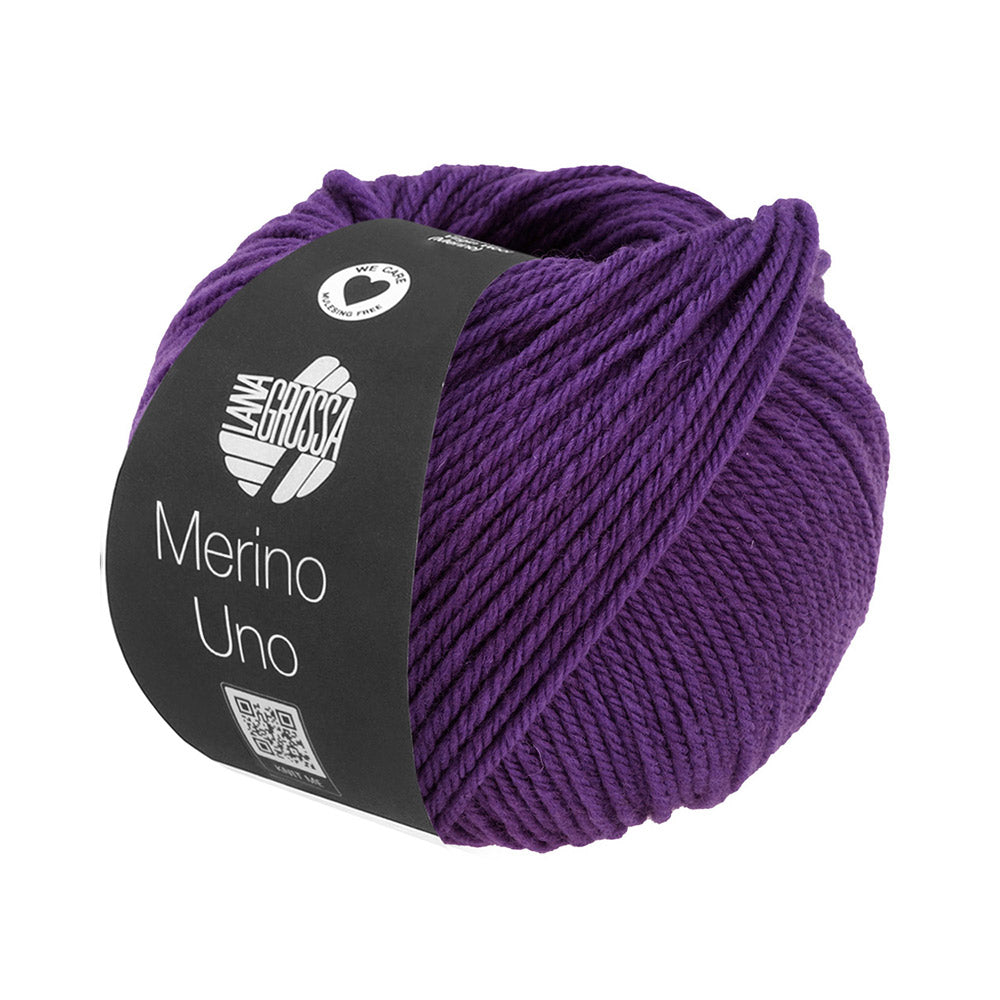 Lana Grossa Merino Uno 080 Donkerpaars
