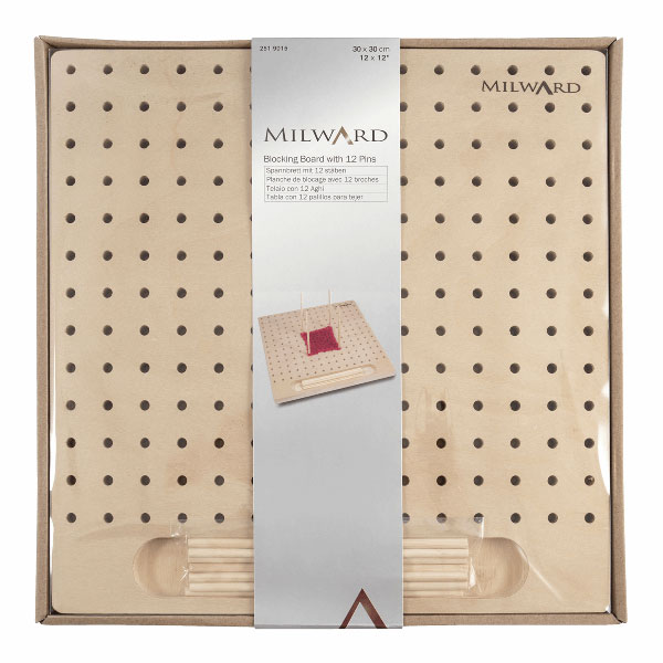Milward blocking bord met pinnen — gemaakt met Milward Blocking Bord met