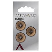 Milward Houten Knoop 17mm (3 stuks)