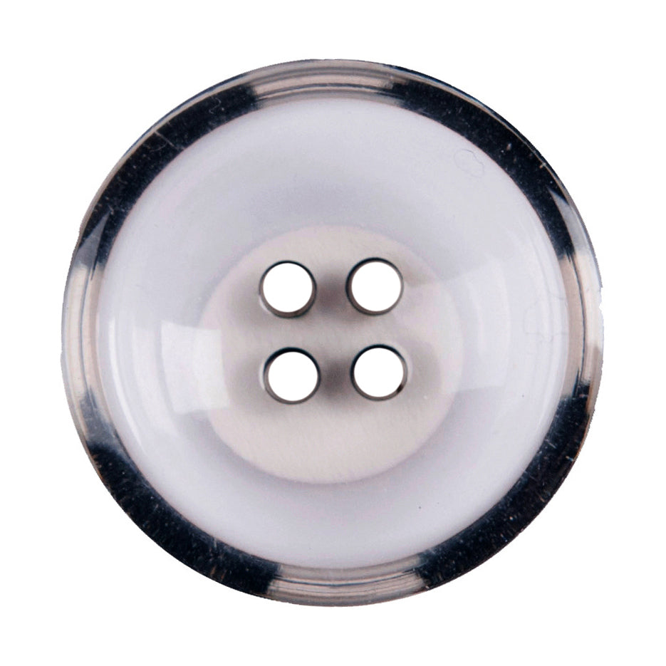 Milward Knoop Doorschijnend met Zwarte Rand 22mm (2 stuks) (2)