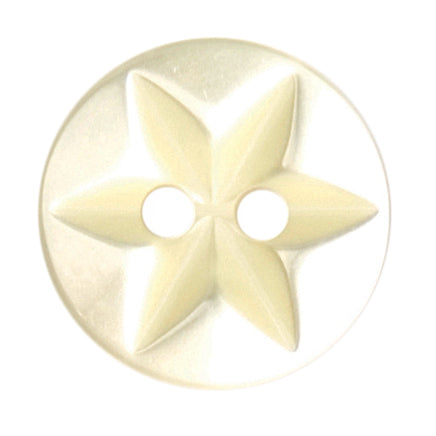 Milward Knoop Geel Glans Bloem/Ster 12mm (7 stuks) (2)