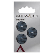 Milward Knoop Gemarmerd Blauw 17mm (3 stuks)