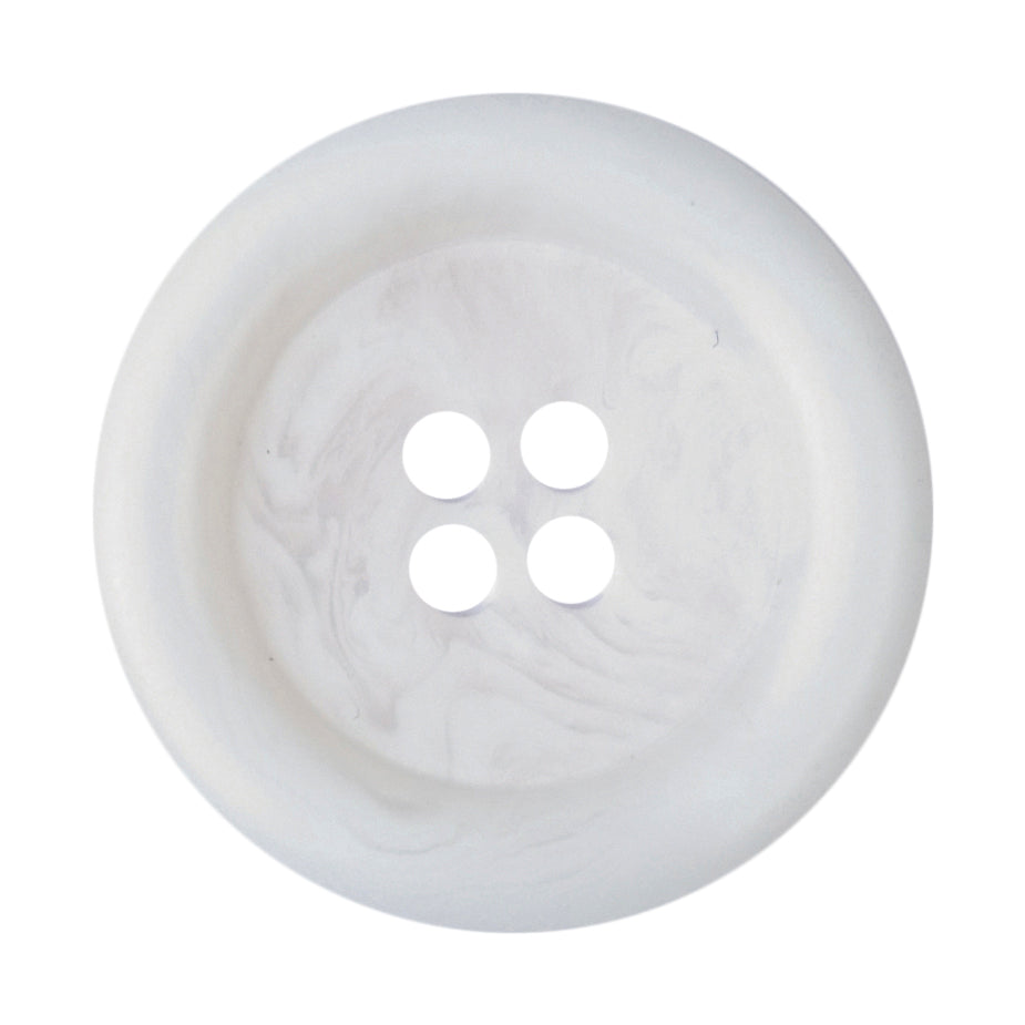 Milward Knoop met Opstaande Rand Wit 22mm (2 stuks) (2)
