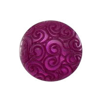 Milward Knoop Paars Glans Met Swirl 11mm (5 stuks) (2)