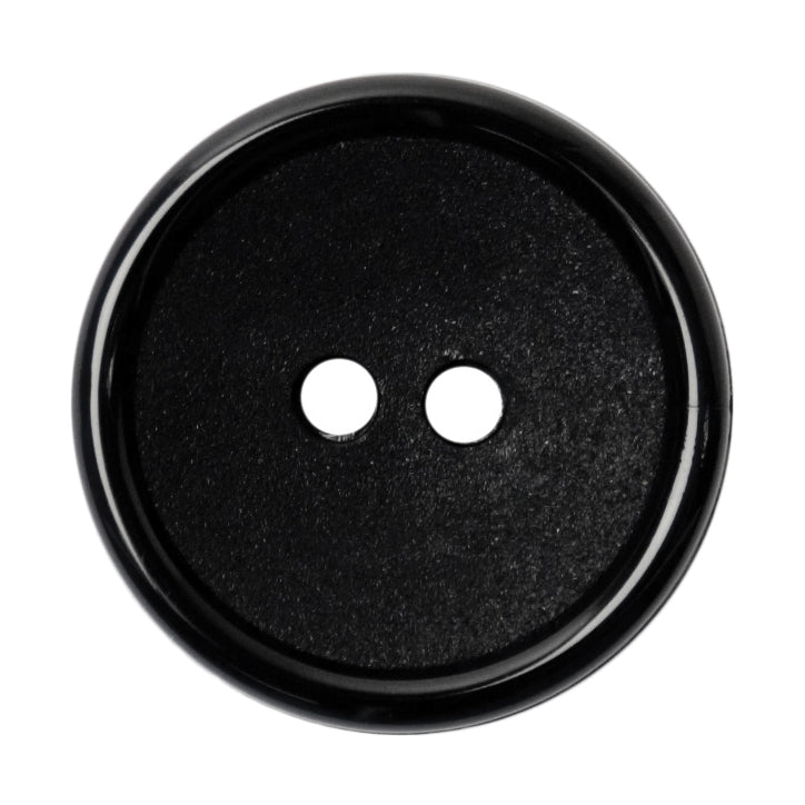 Milward Mat met Glanzende Rand Knoop Zwart 21mm (3 stuks) (2)
