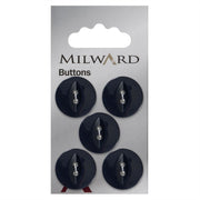 Milward Parelmoer Knoop Donkerblauw 19mm (5 stuks)