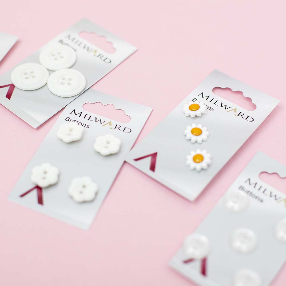Knopen — gemaakt met Milward Parelmoer Knoop Donkerblauw 19mm (5 stuks)