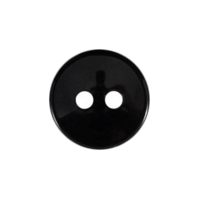 Milward Ronde Glanzende Knoop Zwart 11mm (8 stuks) (2)