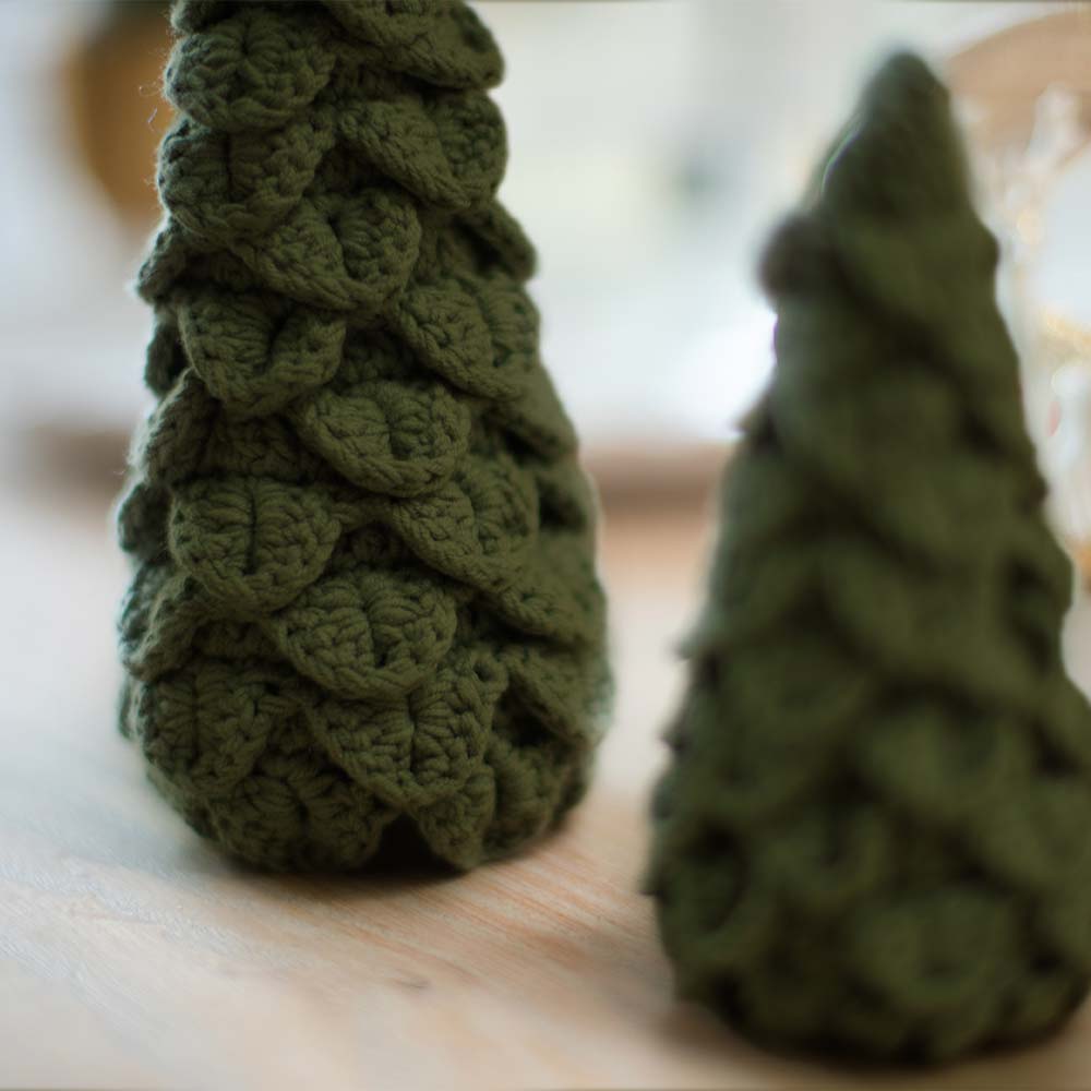 Kerstboom olive green — gemaakt met Mixed Up Kerstboompjes Haakpakket (4)