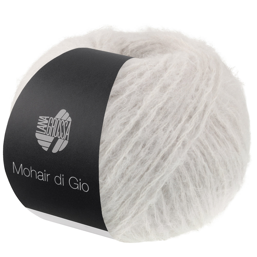 Lana Grossa Mohair Di Gio 023 Zilvergrijs - bol garen in de kleur Zilvergrijs