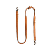 MUUD Caia Whisky - Handgemaakt leren tassen handvat 127-150 x 2 cm