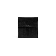 MUUD Oslo Black - Handgemaakt leren etuit voor sokkennaalden en verwisselbare breinaalden 22x19cm