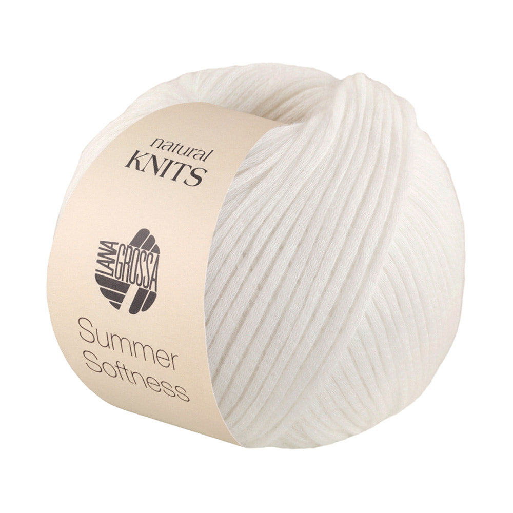 Lana Grossa Summer Softness 001 Wit