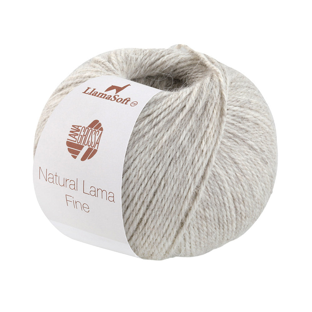 Lana Grossa Natural Lama Fine 112 Grijs Beige