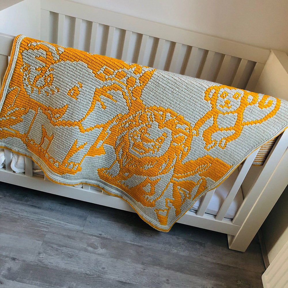 Onder de Zon van de Savanne Babydeken - YarnZoo Garen- en