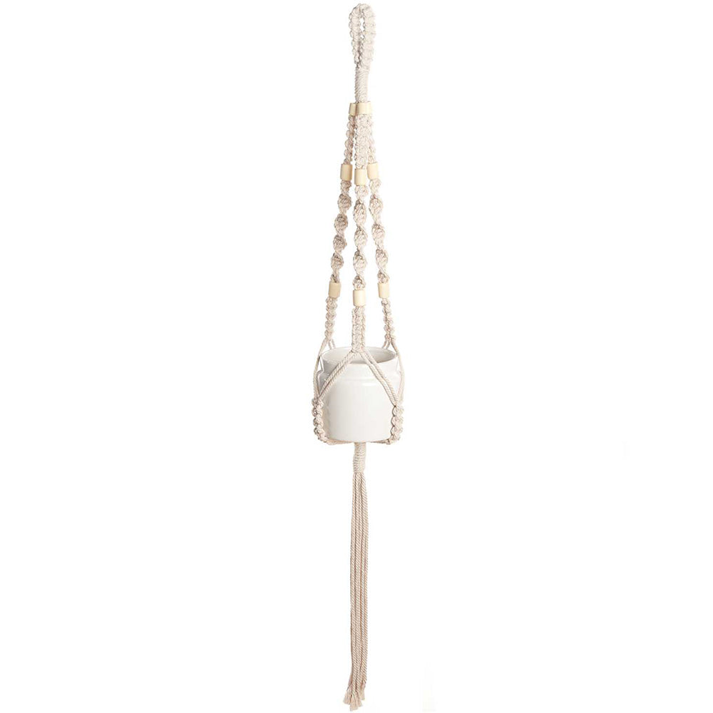 Natural — gemaakt met Rico Macramé Houten Kralen 17x17mm Natural -