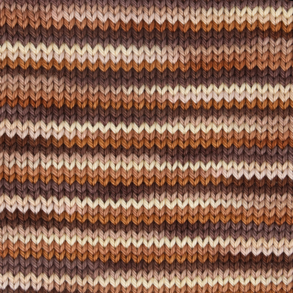 Gauge swatch — gemaakt met Scheepjes Catona Chroma
