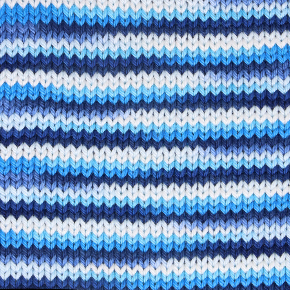 Gauge swatch — gemaakt met Scheepjes Catona Chroma