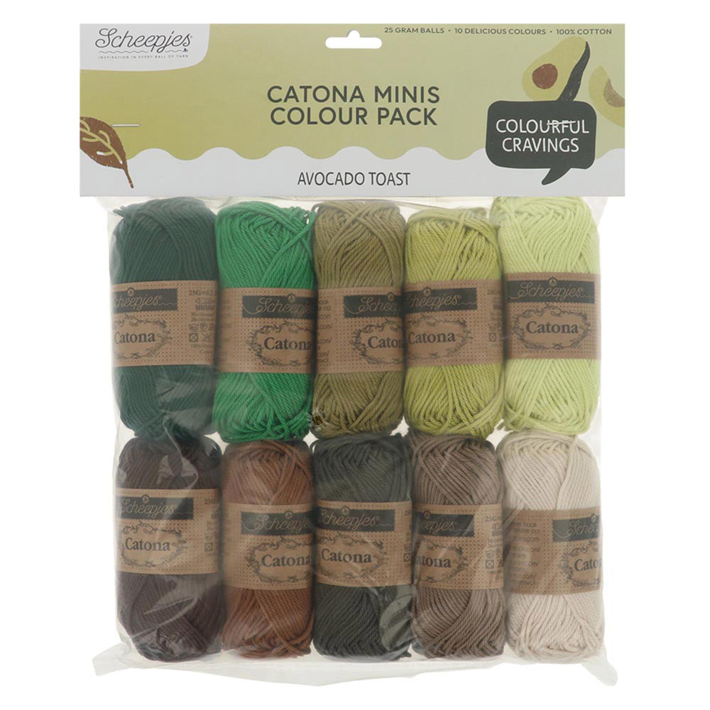 Scheepjes Catona Colour Pack Avocado Toast 10x25g (2)