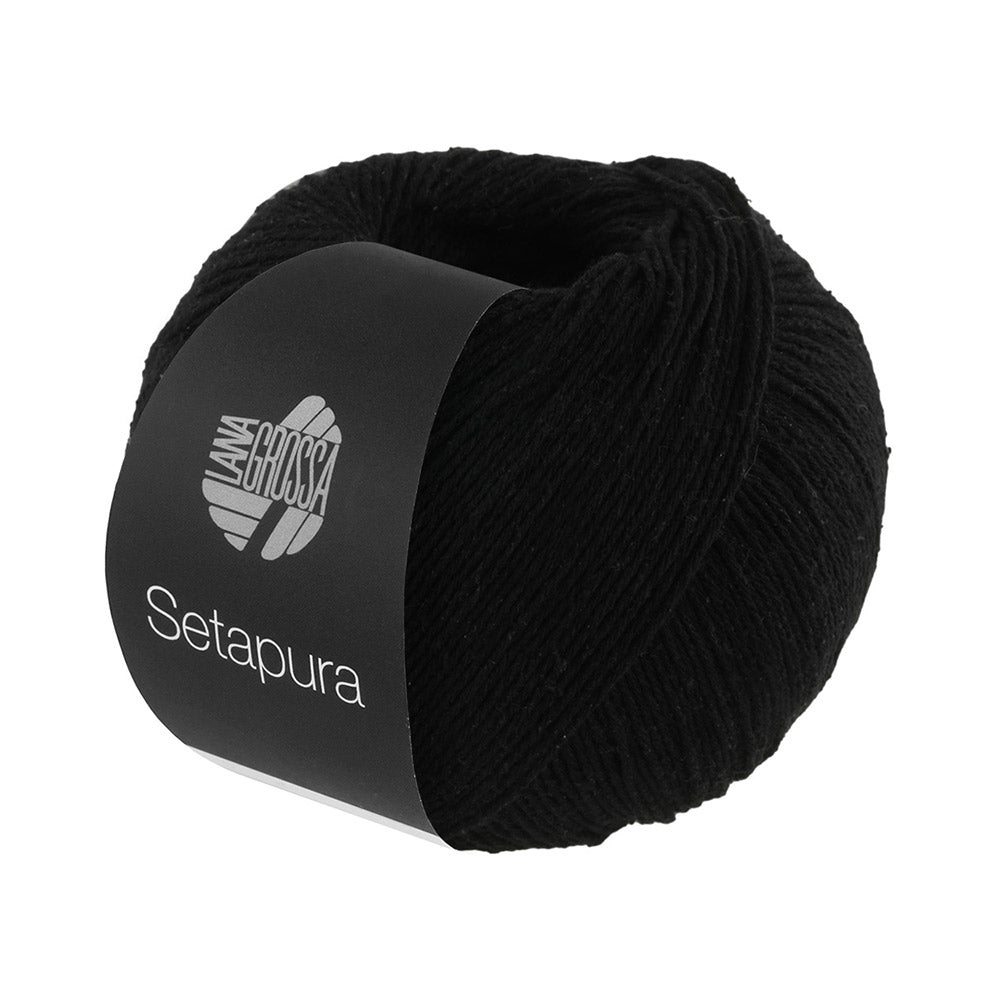 Lana Grossa Setapura 016 Zwart