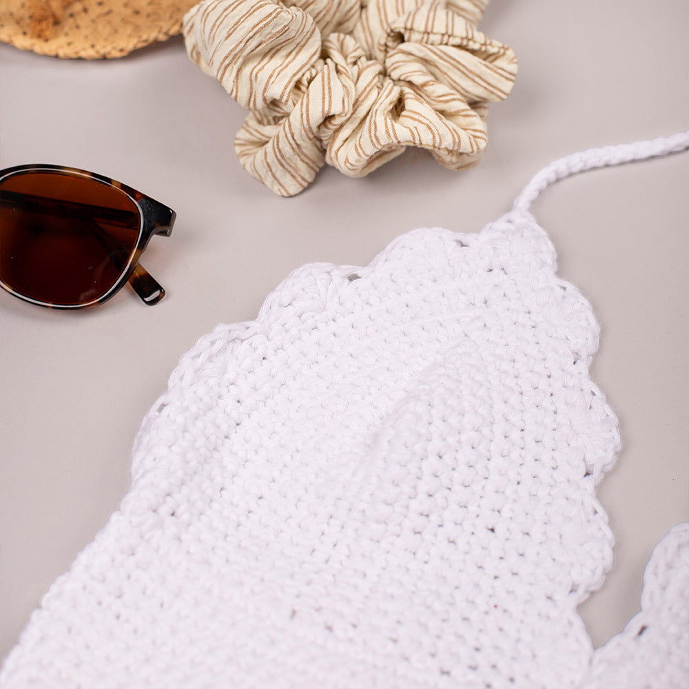 Wit — gemaakt met Shell Top Haakpakket - Finishing Stitches (3)